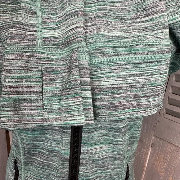 Lululemon Define Jacket Space Dye Camo Forage Teal Black Sz 8